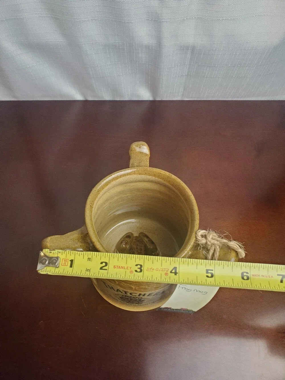 VTG NOS RARE P&L Wilson THATCHERS CIDER Three-Handled 'Surprise Frog' Tyg Mug